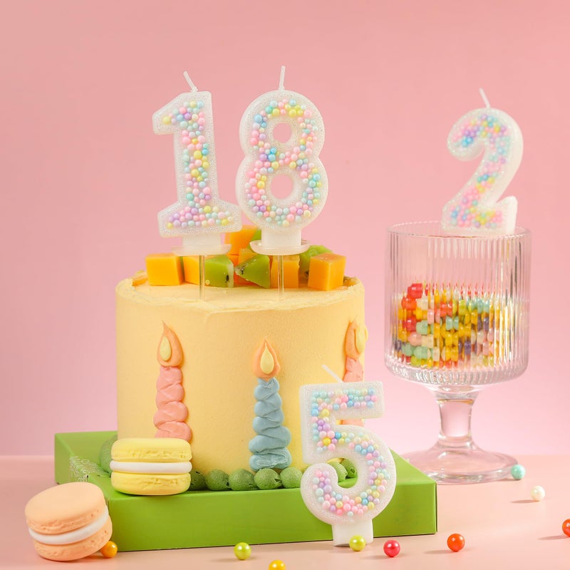 PHD CAKE Number 2 Macaron Birthday Candles, Macaron Themed Number Candles, Cake Number Candles, Party Celebration - Image 4