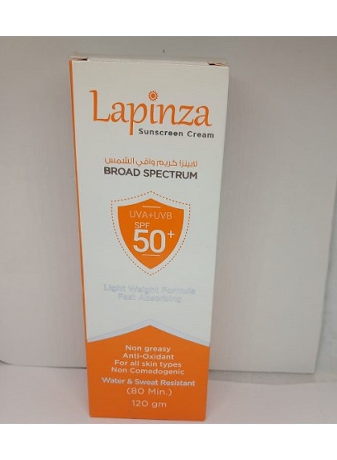 Lapenza Sunscreen Cream, a physical cream with SPF 50+