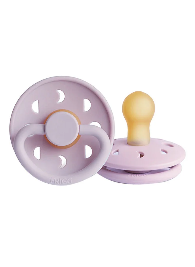 FRIGG Moon Phase Latex Pacifier, 0-6 Months,  Size 1 - Soft Lilac