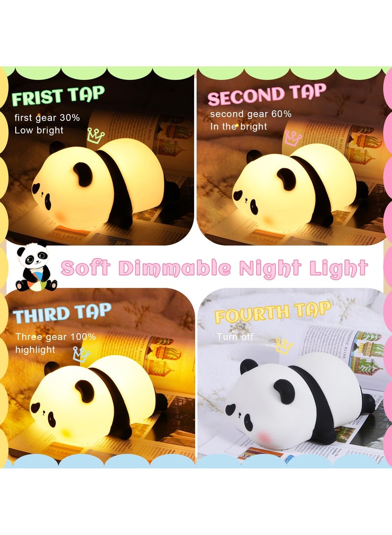 LED Night Lights for Kids, Panda Gifts, LED Lights for Room, Baby Night Lights for Nursery, Timer Auto Shutoff, Touch lamp, Battery Operated Night Lights, for Bedrooms, Living Room - Image 3