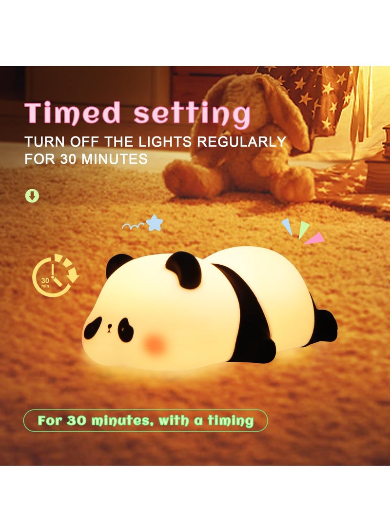 LED Night Lights for Kids, Panda Gifts, LED Lights for Room, Baby Night Lights for Nursery, Timer Auto Shutoff, Touch lamp, Battery Operated Night Lights, for Bedrooms, Living Room - Image 4