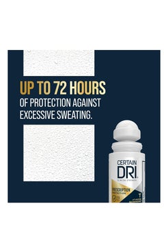 CERTAIN DRI Certain Dri Prescription Strength Clinical Antiperspirant Roll-On Deodorant, Hyperhidrosis Treatment for Men & Women, Unscented, 1.2 Fl oz, 3 Pack  - Image 3