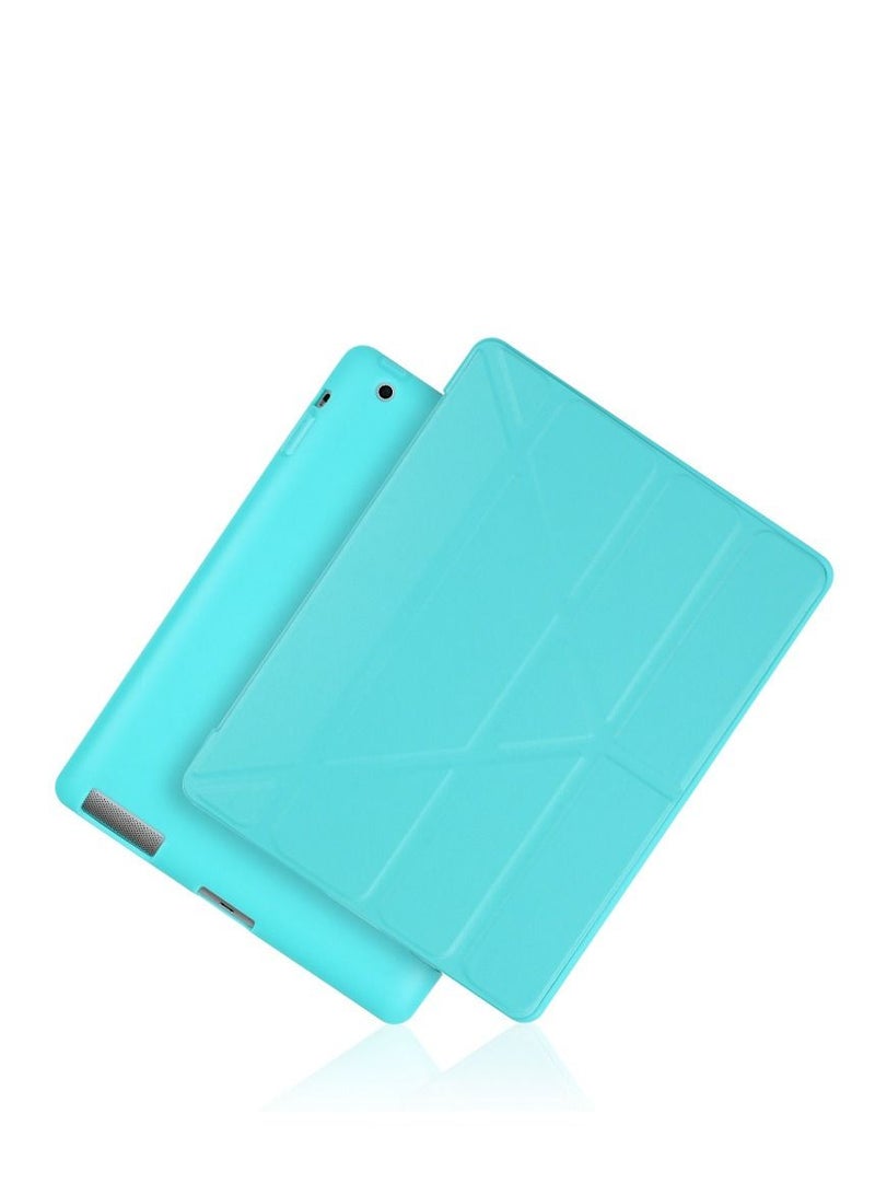 Blue iPad Multi Fold Soft Shell Protective Case