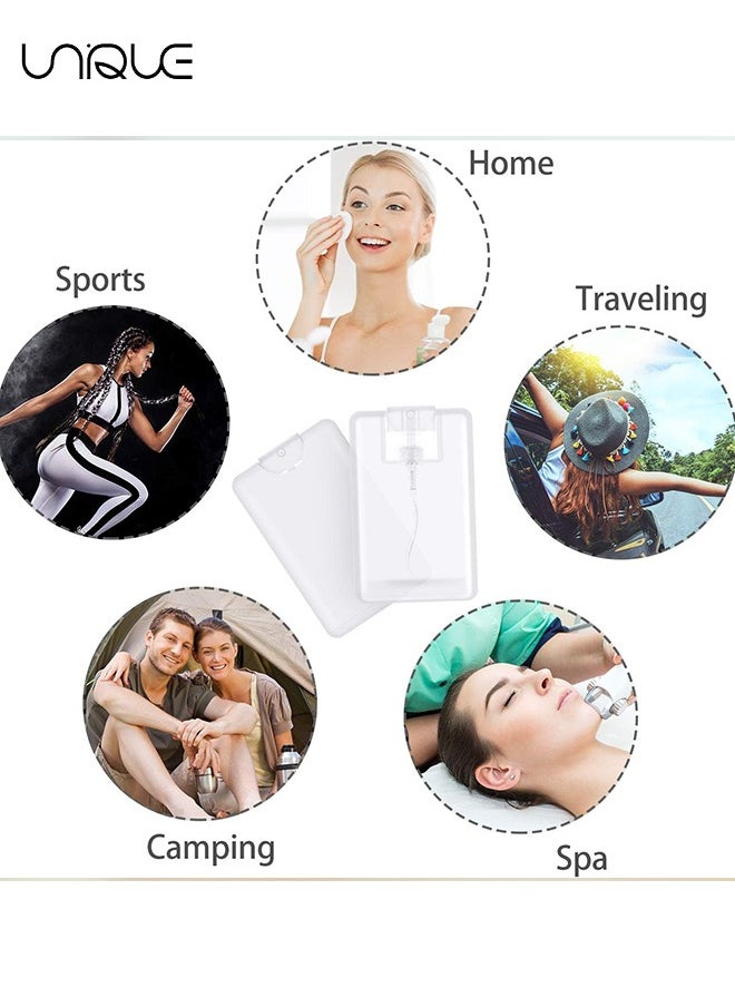 12 Pieces 20 ml/ 0.67 oz Refillable Perfume Spray Bottles Card Type Fine Mist Bottles Plastic Perfume Bottle Portable Small Moisturizing Sprayer Container for Hand Sprays Liquid, Cosmetic