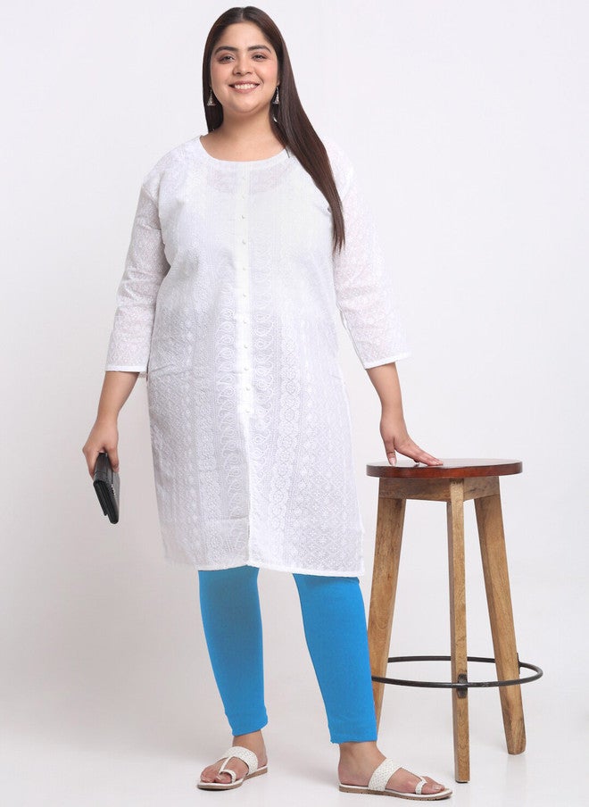 Trend Level Women Plus Size Mid-Rise Slim-Fit Ankle Length Leggings - Image 4