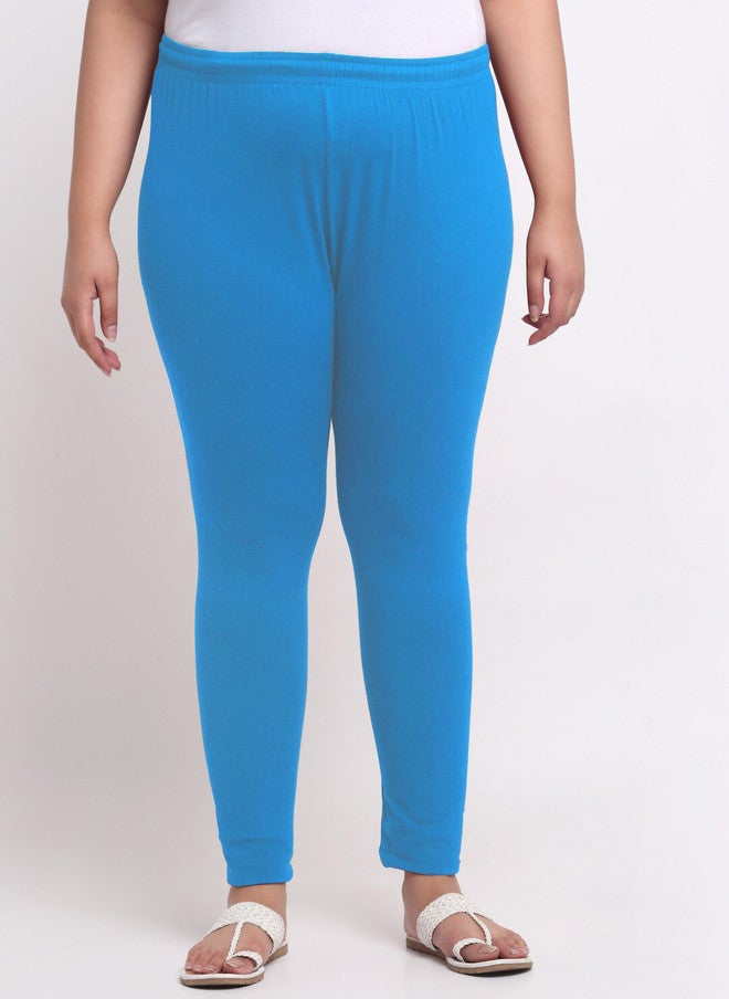 Trend Level Women Plus Size Mid-Rise Slim-Fit Ankle Length Leggings - Image 1