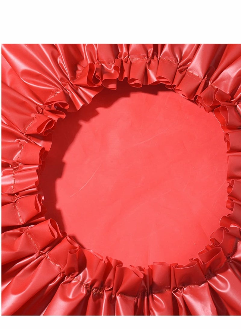 Excefore Shower Cap, 4 Packs Jumbo Caps for Women Reusable Waterproof with Adjustable Elastic Band, Long Thick Hair Bath - Image 4