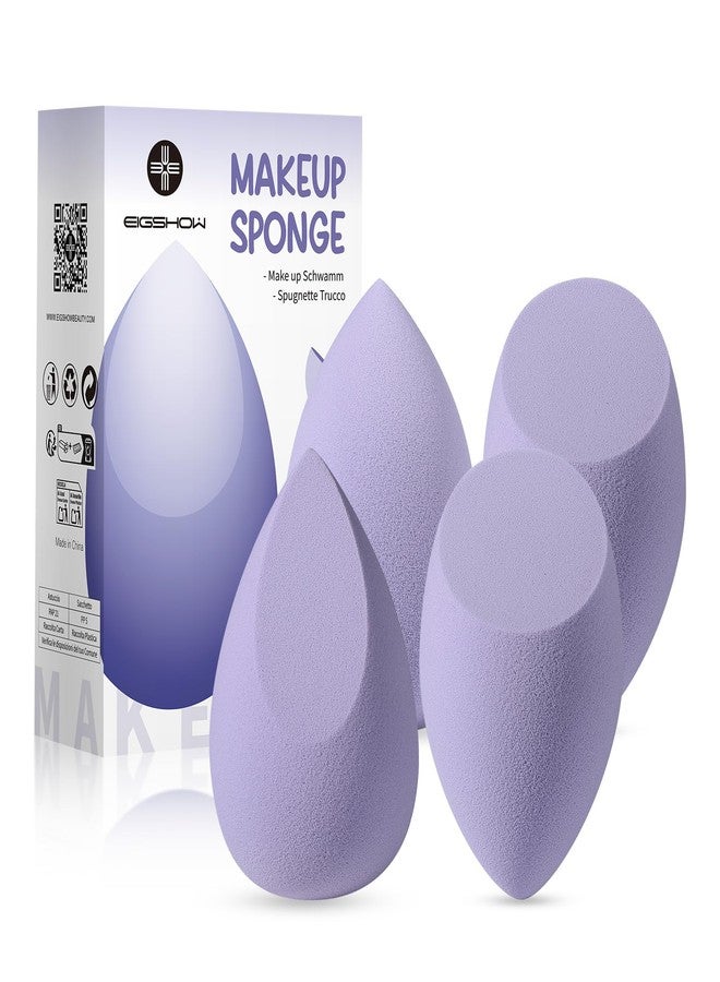 EIGSHOW Makeup Sponge Set, Soft Latex-Free Foundation Sponge 4 Pcs (M101) - Image 1