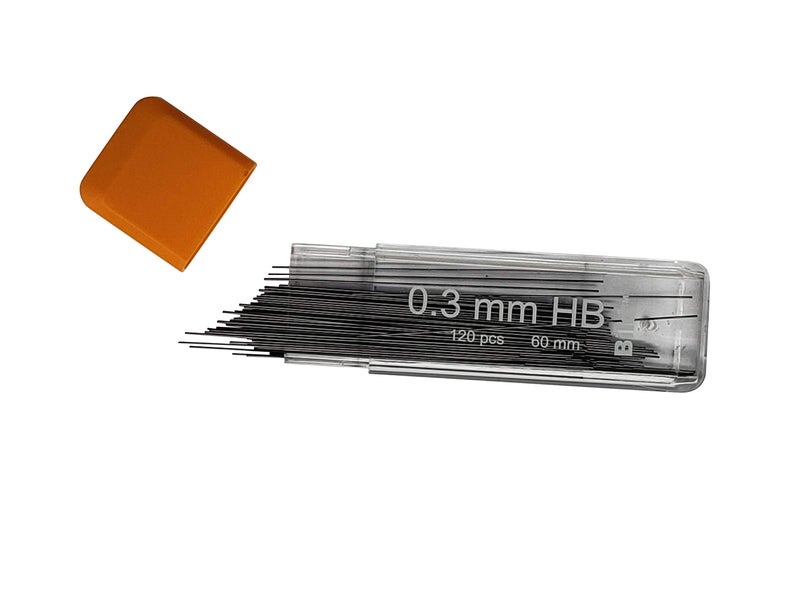 Bild Premium 1200 leads of 0.3mm Mechanical Pencil Lead Refills (HB Mega, 0.3 mm) - Image 3