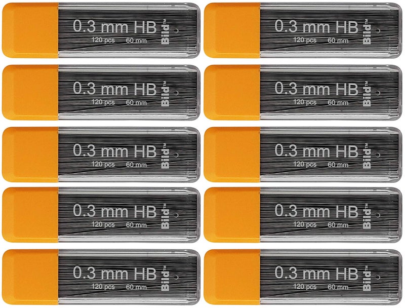 Bild Premium 1200 leads of 0.3mm Mechanical Pencil Lead Refills (HB Mega, 0.3 mm) - Image 5