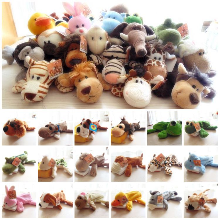 Student Plush Pencil Case Korean Pencil Case Cute 20 Various Cartoon Creative Animal Pencil Case Plush Toys - Image 3