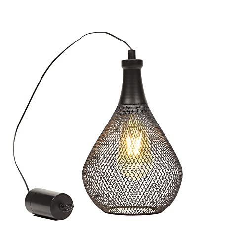JHY DESIGN Hanging Lamp Battery Operated Cordless Hanging Light Great for Parties Patio Events for Indoors Outdoors(Teardrop Shape) - Image 4