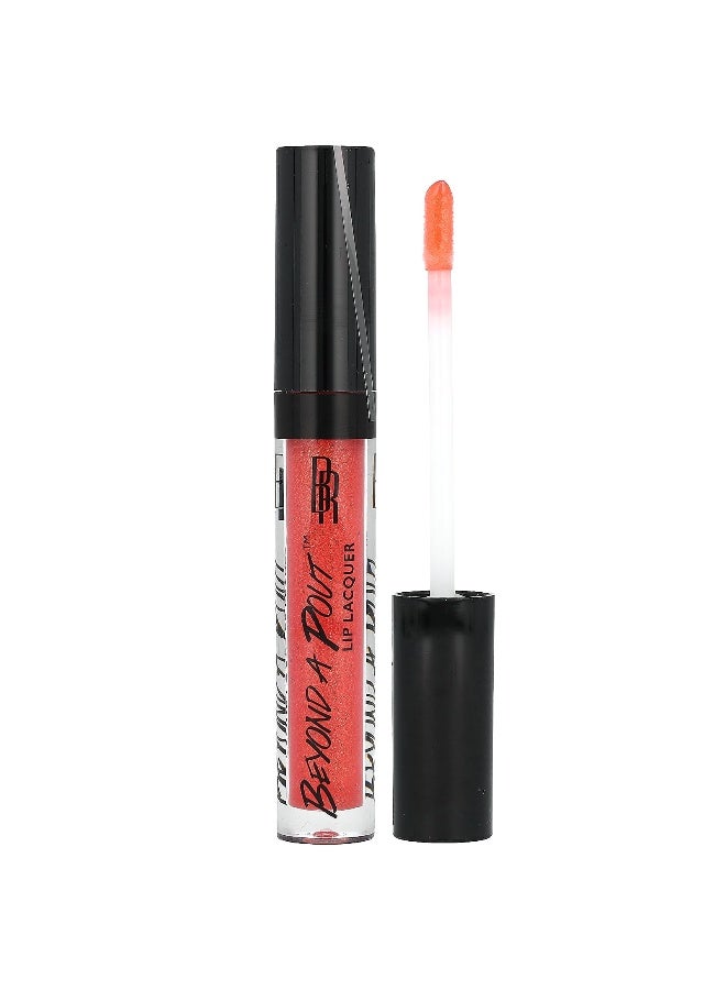Black Radiance Black Radiance, Beyond A Pout, Lip Lacquer, 1320061 Hot Sauce, 0.12 fl oz (3.5 ml)  - Image 1
