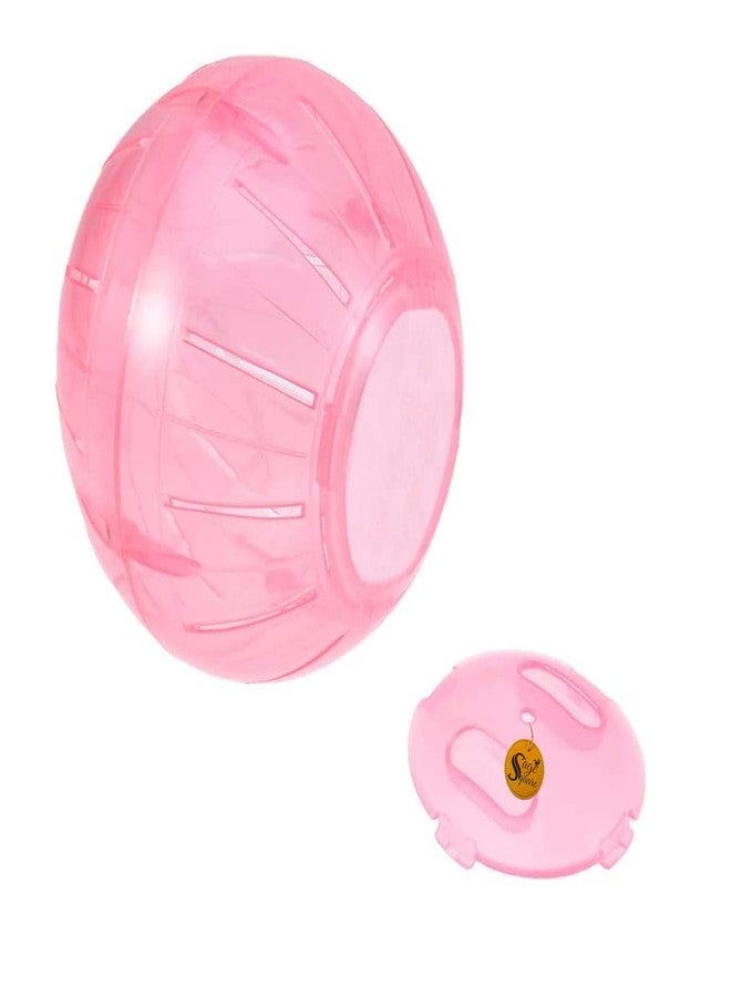 Sage Square Hamster Running Ball Wheels Toy, Cage Accessories Great for Running, Exercise, Fitness, for Hamsters, Rat, Gerbil etc 12cm (Pink) - Image 4