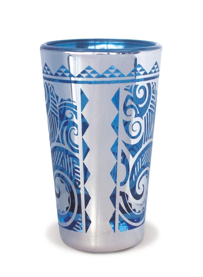 Island Heritage Hawaiian Tropical Foil Short 1 oz Shot Glass (Tribal Swirl) - Image 2
