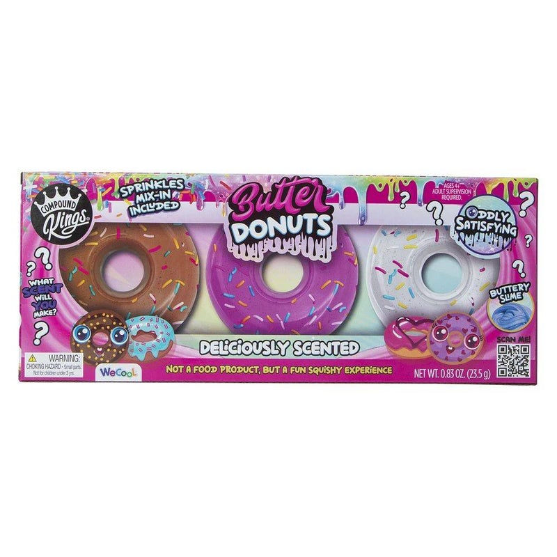 Compound Kings Deliciously Scented Butter Donuts Slime Kit (3 Pieces, 235 g) - Image 1