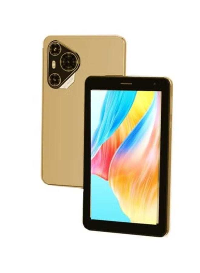 Telzeal P700 5G Android Tablet – 7-Inch HD Display – Dual SIM with 6GB RAM & 256GB ROM – Slim Lightweight Design – 3000mAh Battery – Wi-Fi, Bluetooth, Fast Connectivity – Ideal for Travel, Kids & Daily Use – Gold – Compact & Stylish Android Device - Image 1