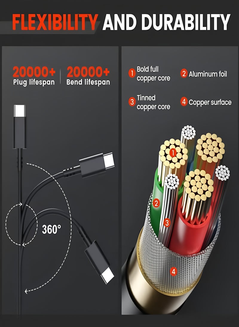 أبلينم شاحن لابتوب 65 واط 45 واط بمنفذ USB-C متوافق مع أجهزة Lenovo ThinkPad T480 T570 E490 E580 T14 T15 Chromebook 300e 500e Yoga C930 HP Elitebook 1030 1040 Zbook 14u 15u Dell ASUS Acer محول طاقة - Image 3