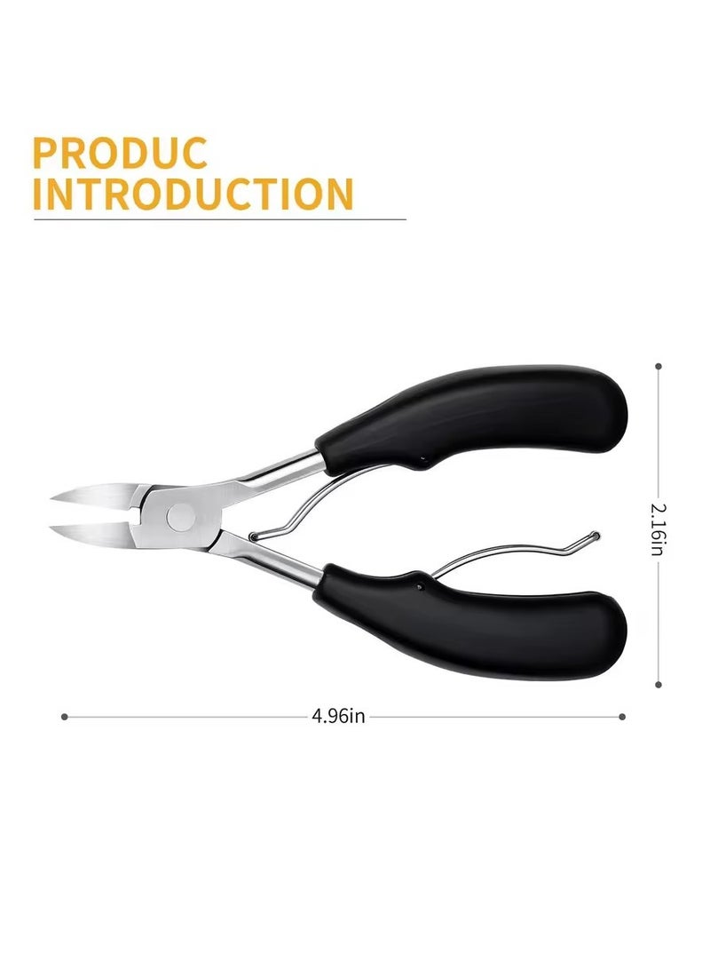 جلوسكي قص الأظافر أصابع القدم، قص الأظافر لأدوات الأظافر السميكة أو المتنامية، الفولاذ المقاوم للصدأ حاد الأقدام قص الأظافر أصابع القدم - Image 1