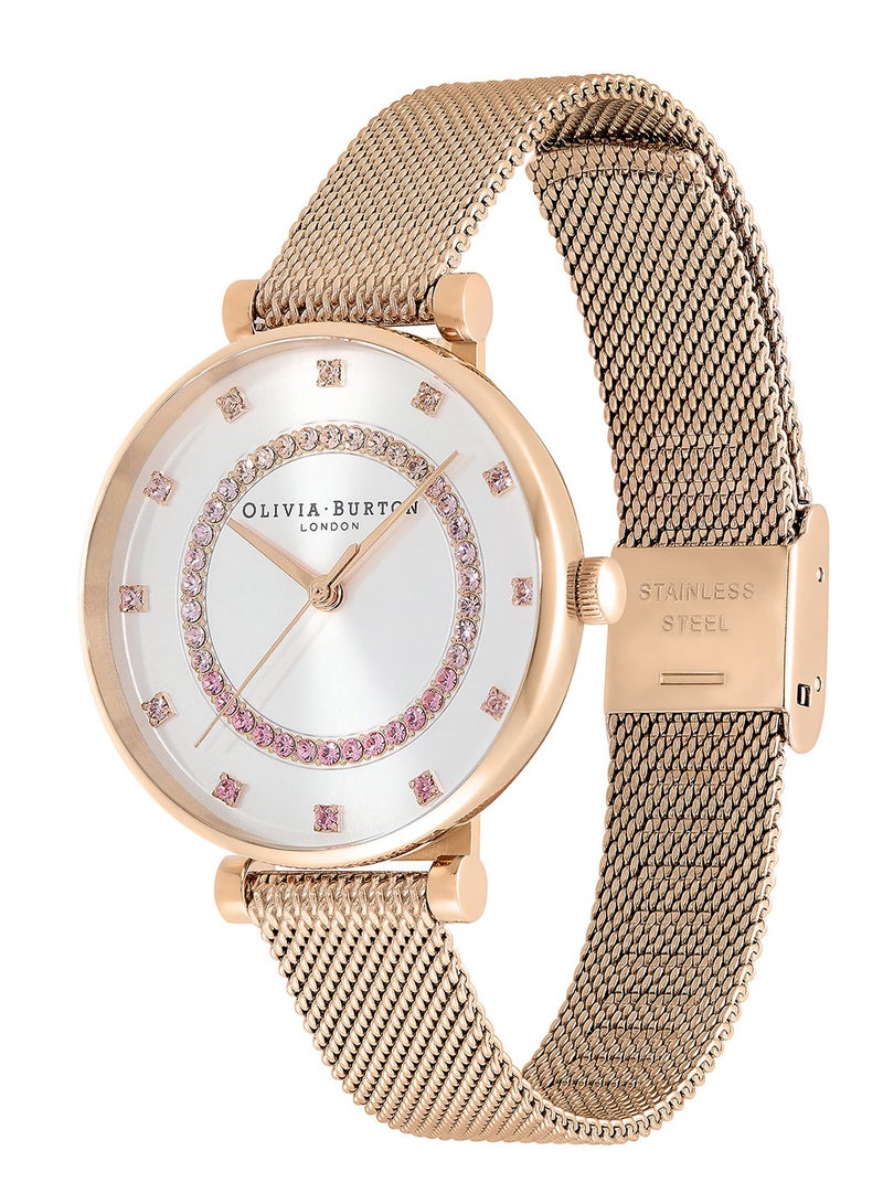 OLIVIA BURTON Women's Analog Round Shape Stainless Steel Wrist Watch 24000006 - 32 Mm - Image 2