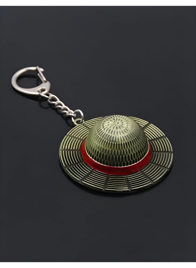 Mida One Piece Keychain - Rotating Straw Hat Design - Image 3