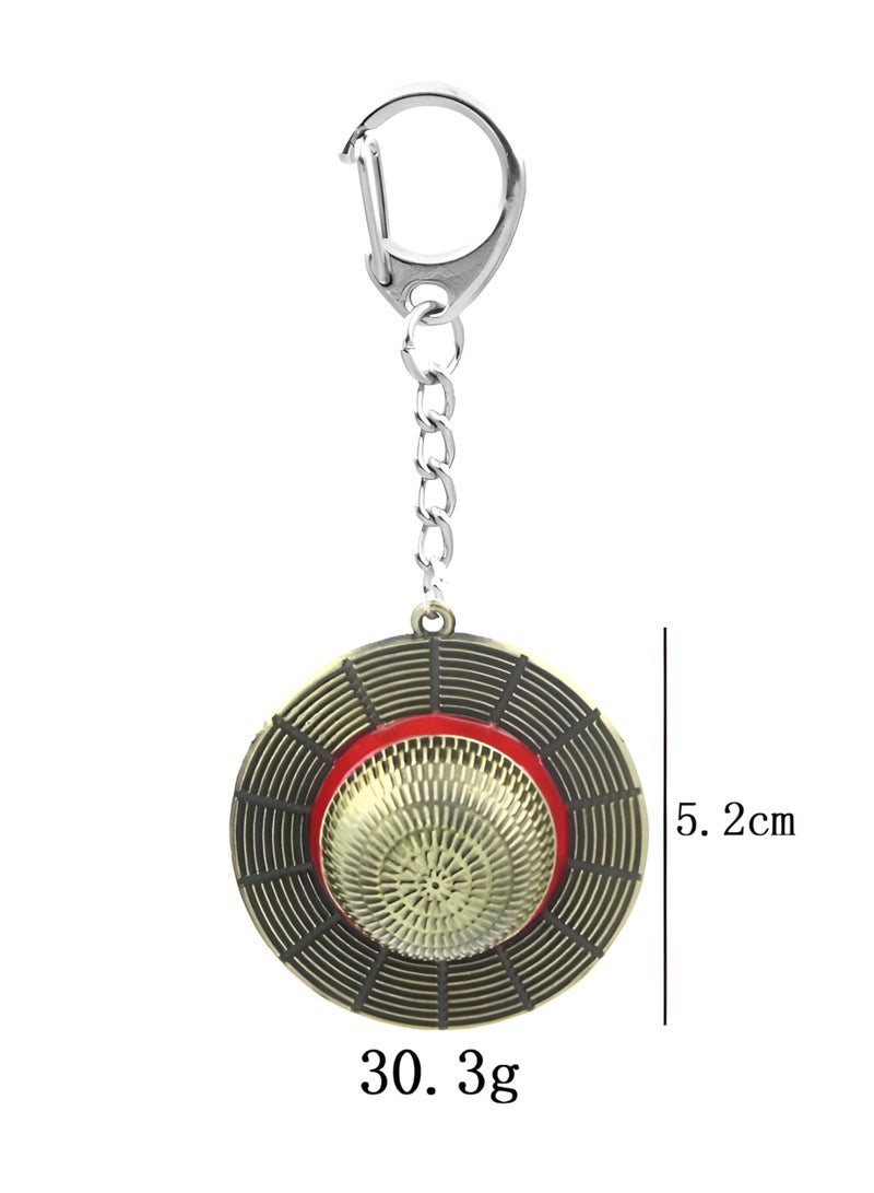 Mida One Piece Keychain - Rotating Straw Hat Design - Image 2