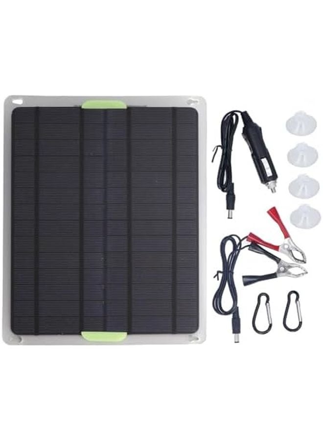 20W 12V Solar Panel Car Battery Charger With USB Port For Car Boat Airplanes - Image 1