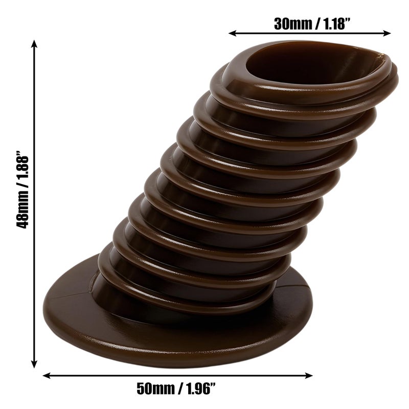 KH866 4Pcs Ponytail Volumizer Brown Ponytail Holder Bump Up Hair Styling Insert Pro Increased Volume Hair Pad Fashion Hair Bun Maker Magic Hair Bump Accessory Tool for High Lift - Image 2