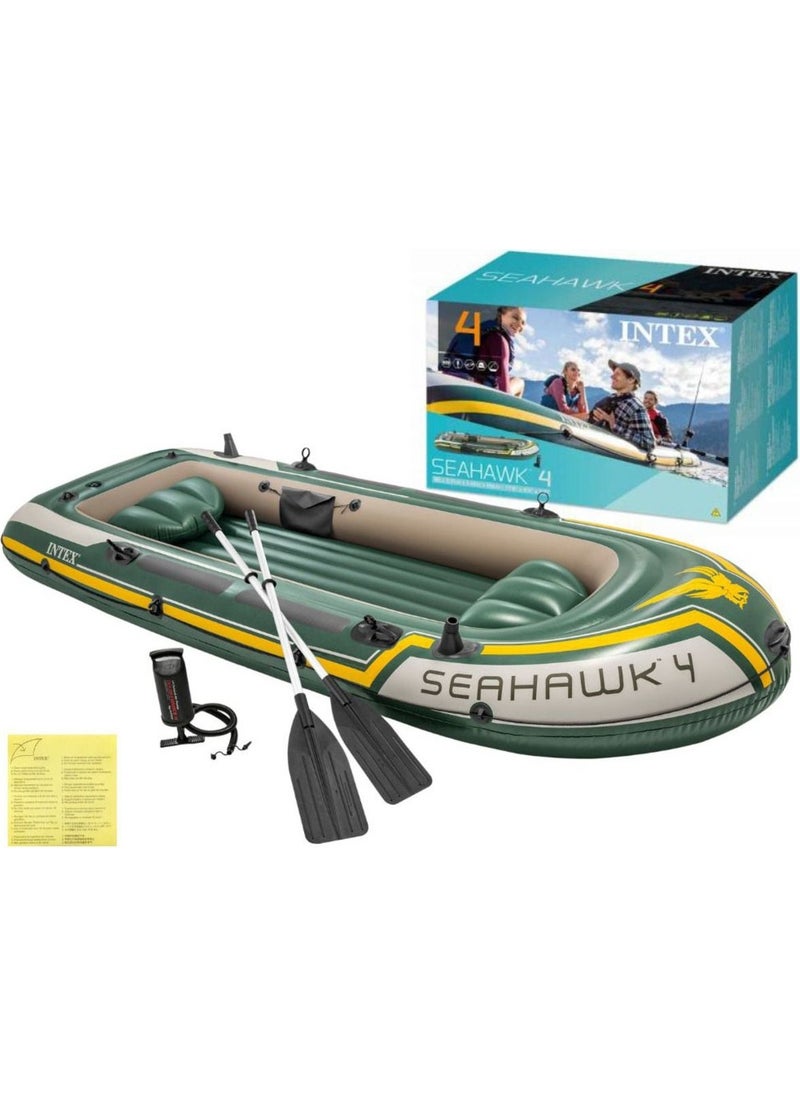 Xtoys Intex 68351 Seahawk 4 Boat Set 351X145X48 Cm. (Shovel and Pump)  - Image 2