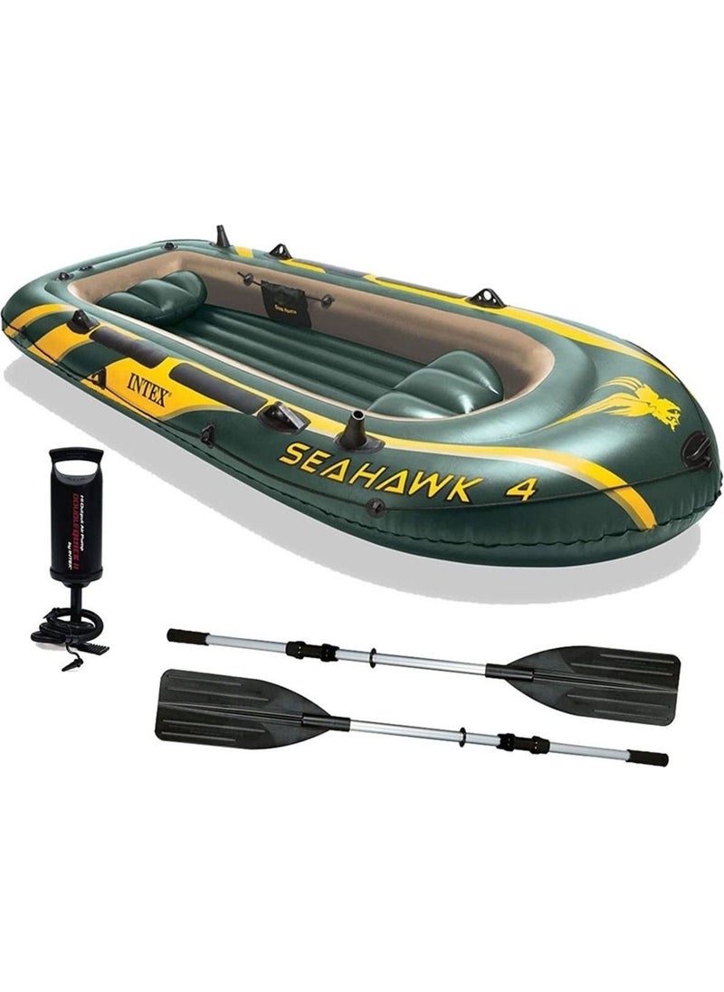 Xtoys Intex 68351 Seahawk 4 Boat Set 351X145X48 Cm. (Shovel and Pump)  - Image 1