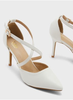 ELLA Cross Over Strap Pointed Pump  - Image 4