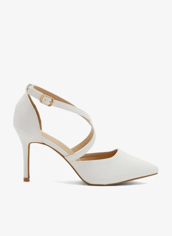 ELLA Cross Over Strap Pointed Pump