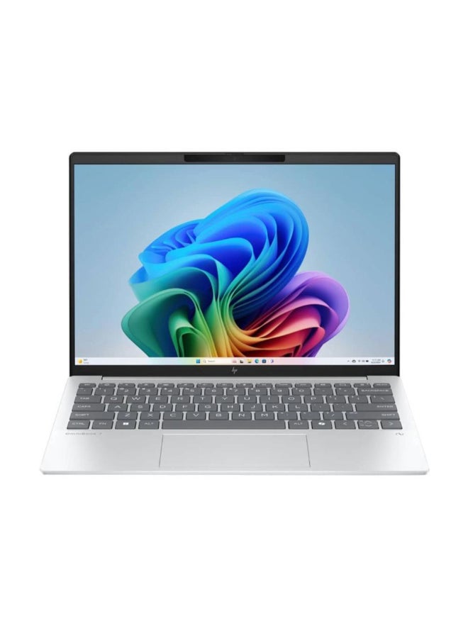 HP أومنيبوك 3 NGAI 14-HA0003NE / معالج رايزن AI 5 340 / 16 جيجابايت RAM / 512 جيجابايت SDD / رسومات Radeon™ 840M / شاشة 14 بوصة FHD / ويندوز 11 هوم / فضي - Image 1