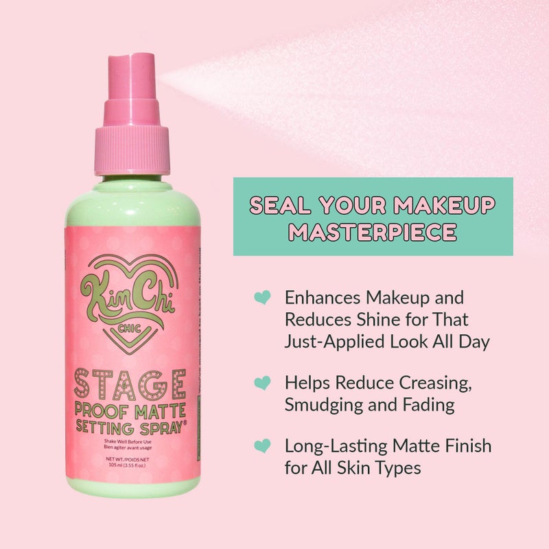 KimChi Chic Beauty Stage Proof Matte Setting Spray, Makeup Finishing Mist and Fixative for All Skin Types, 3.55 fl oz - Image 2