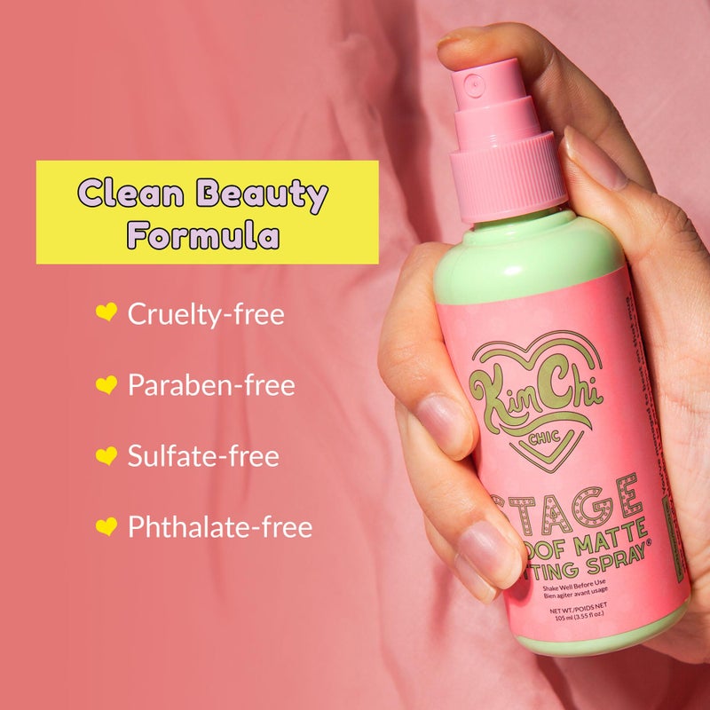 KimChi Chic Beauty Stage Proof Matte Setting Spray, Makeup Finishing Mist and Fixative for All Skin Types, 3.55 fl oz - Image 5