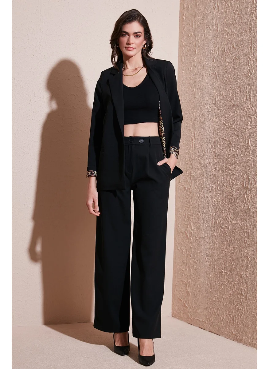 Lela Standard Fit High Waist Wide Leg Trousers Women's Trousers 6522280