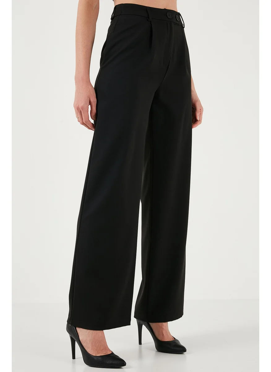 Lela Standard Fit High Waist Wide Leg Trousers Women's Trousers 6522280