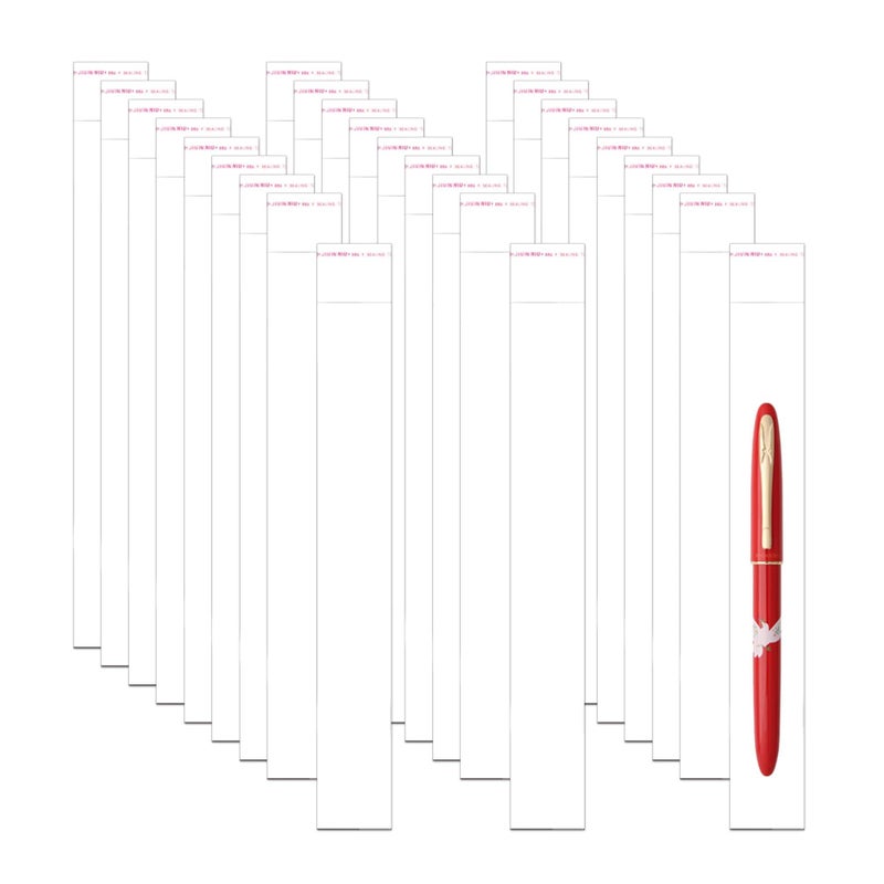 EachDusto EachDusto Long Self Adhesive Cellophane Bags 1x8 Clear Self Stick Cello Baggies 100pcs Skinny OPP Poly Glassine Bags 2mil for Toothbrush Pencil Necklace Candy Crafts Coffee Spoon Lip Brush Straw 