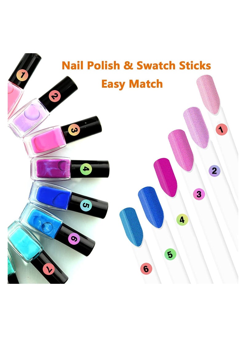 SYOSI 1 to 300 Round Reflective Laser Number Stickers 10 Set Self Adhesive Label Stickers Inventory Storage Organizing Sticker for DIY Craft Marking Numbering Manicure Tool 50Pcs 10mm  - Image 2