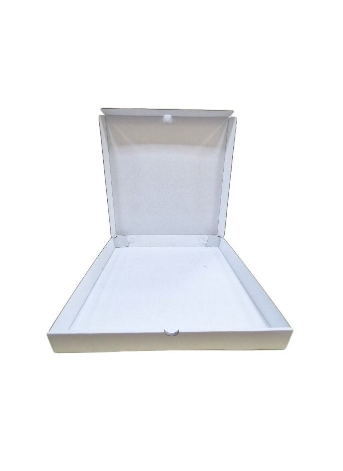 YASHTECH White Kraft Pizza Box Ecofriendly Disposable Takeaway Box Large 100 Pcs‎  - Image 2