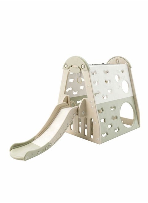 Multifunction Climbing Frame Kids Swing Slide With Basketball Hoop And Monkey Bars