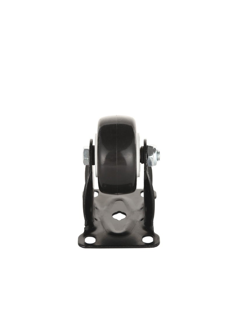 BMB tools Black PVC White Rim Caster 2 Piece 2 Inch - Rigid - Plate| Industrial & Scientific|Material Handling Products|Rubber Caster| Wheel  - Image 4