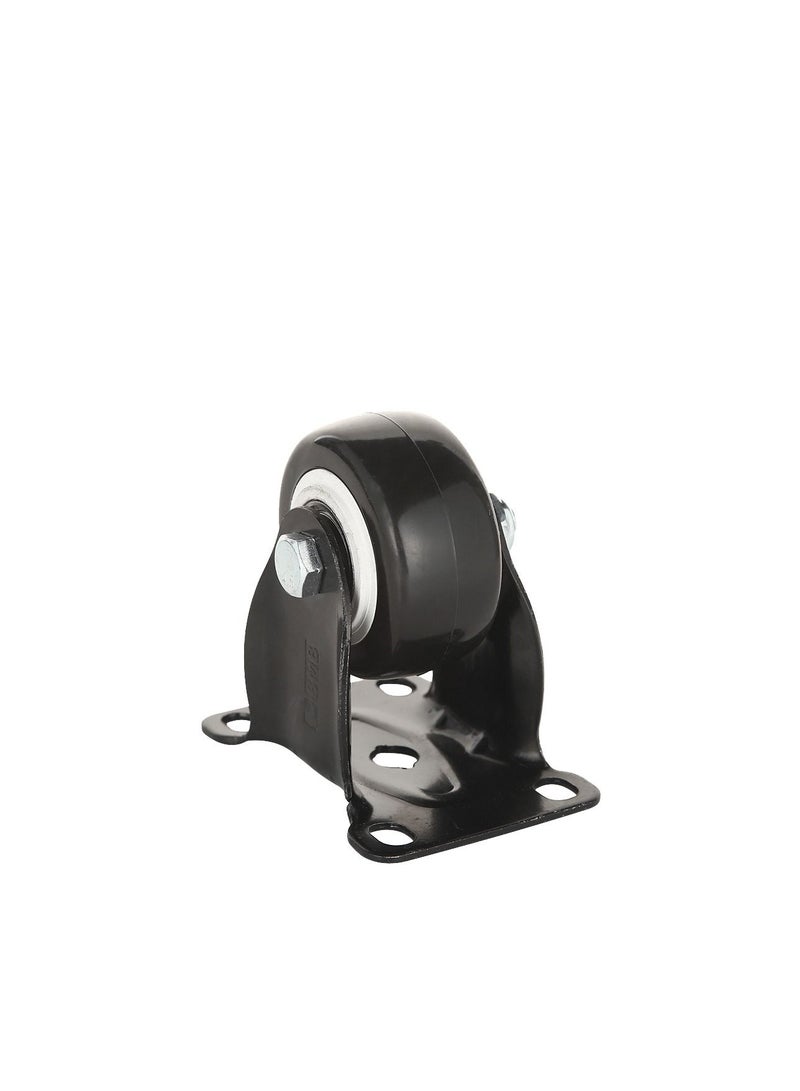BMB tools Black PVC White Rim Caster 2 Piece 2 Inch - Rigid - Plate| Industrial & Scientific|Material Handling Products|Rubber Caster| Wheel  - Image 3