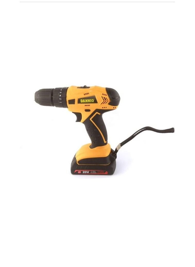 Dannio 20V Lithium-ion Cordless Driver Drill with 2 x 1.5Ah Battery Kitbox, Power Tools Drill Kit with Tool Case (LT20V)  - Image 2