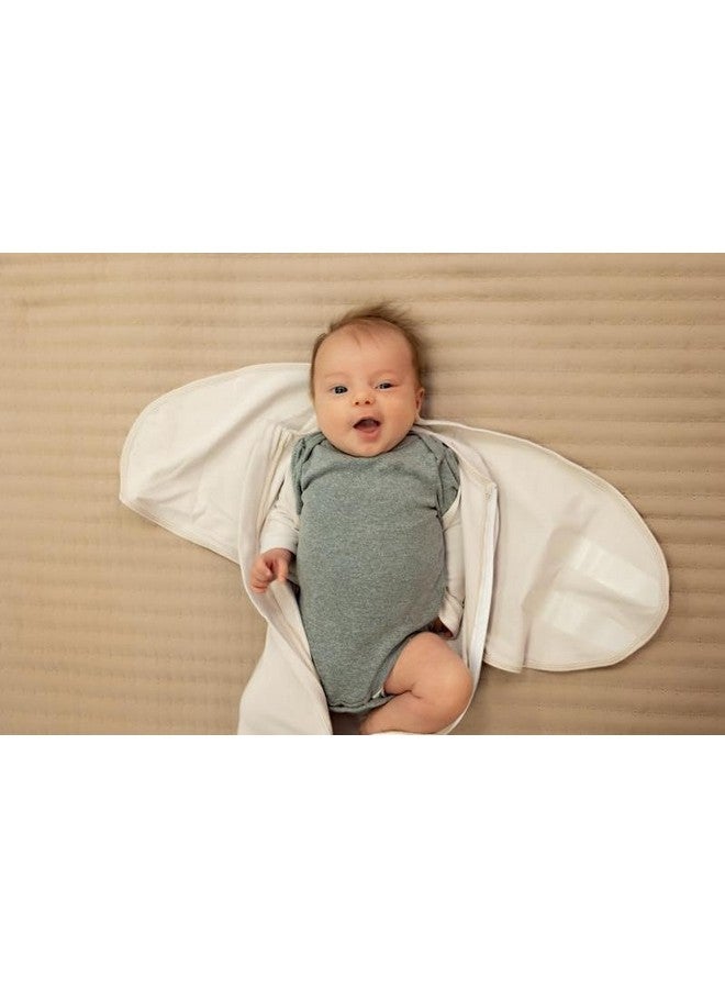 لولا بيبي قماط لولا بيبي "دبل دريم": تصميم حصري بجناحين مزدوجين، معتمد من أطباء الأطفال، قطن فائق النعومة، للأطفال من عمر 0 إلى شهرين، وزن من 6 إلى 14 رطلاً - رمل أبيض - Image 3