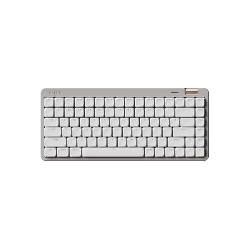 Lofree Flow Lite 84 Keys Low Profile Mechanical Keyboard, 75% Swappable Rechargeable Wireless Keyboard with 2.4G Receiver, Bluetooth and Wired Connection for Windows, Mac/ Specter Linear Switches (Marble) - Image 1