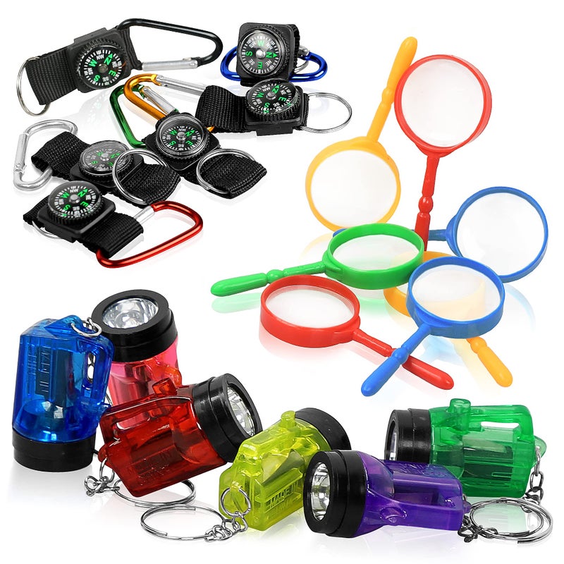 PROLOSO Nature Exploration Kit Outdoor Games Party Favors Toys for Kids Perfect for Adventure Theme Parties Explorer Camping Hikes Scouts 36 Pack - Image 2