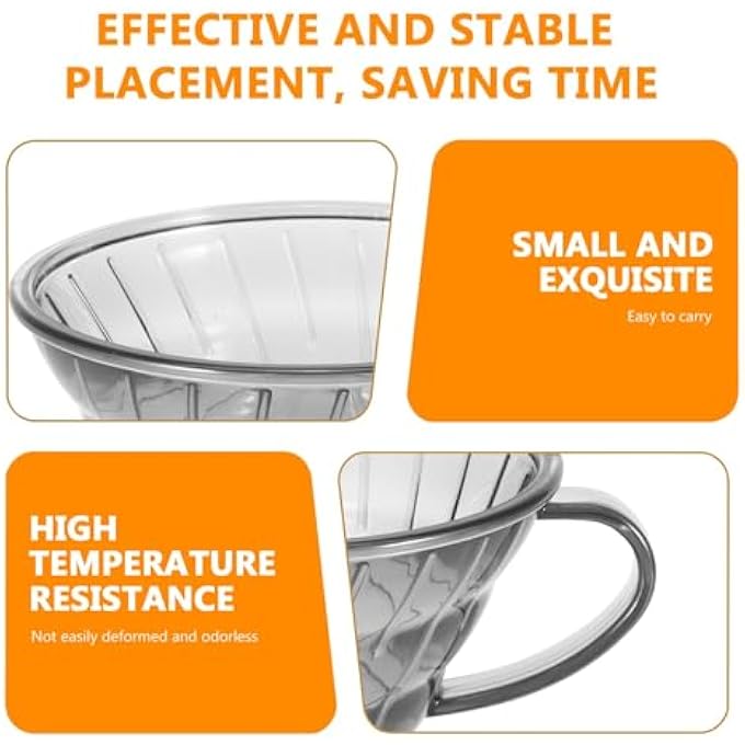 BIGTHREE Plastic Coffee Filter Cone Design Coffee Funnel Reusable Coffee Filter Cup Transparent HeatResistant Filter Holder Slow Brewing Accessories For Home Cafe Restaurants - Image 2