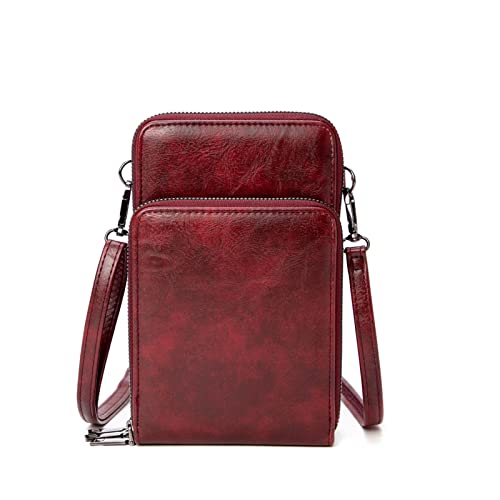 My Friday myfriday Small Crossbody Cell Phone Bags for Women, Leather Shoulder Handbags and Purses with 6 Card slots - Image 1