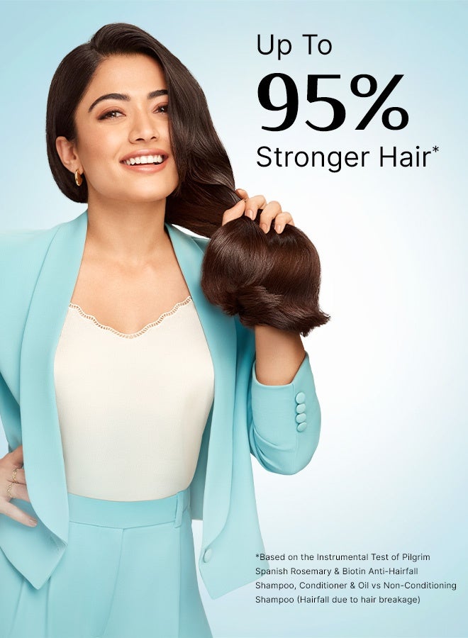 بيلجريم شامبو إسباني مضاد لتساقط الشعر بالروزماري والبيوتين 200 مل | بلسم مضاد لتساقط الشعر بالروزماري والبيوتين للحد من تساقط الشعر وتكسره 200 مل | شعر أقوى بنسبة تصل إلى 95% | لجميع أنواع الشعر - Image 5